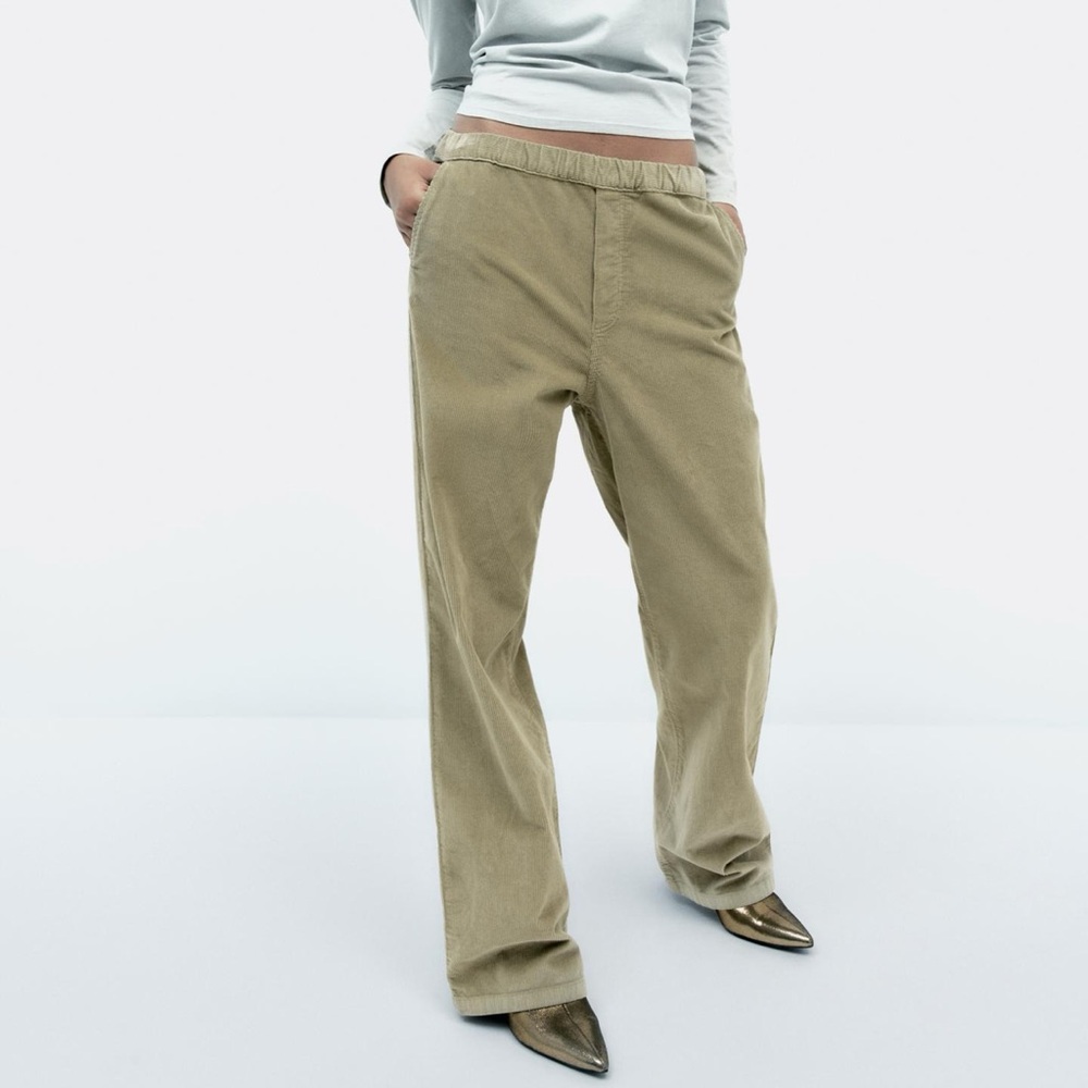 Zara green corduroy pants